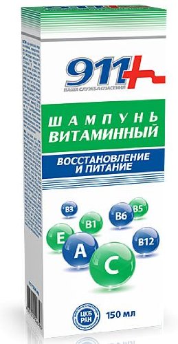 911 Vitamin Shampoo "Recovery and Nutrition" 150ml