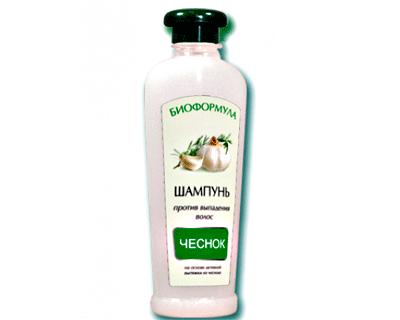 Shampoo "Garlic" against hair loss.