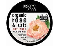 Baths Salt "Rose" with Certified Organic Rose Oil