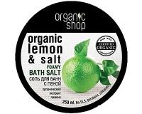 Baths Salt-Bubble "Lemon" with Certified Organic Lemon Extract