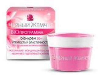 BiO-program BLACK PEARL smoothes wrinkles face cream with Almond oil and liposomes 36+ 50 ml