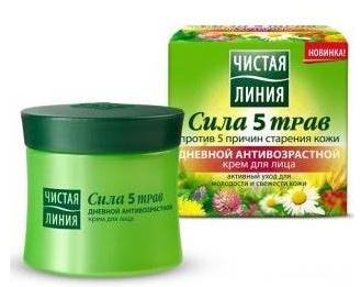 Daily anti-aging cream for the face a series of five power herbs 45 ml