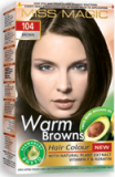 Hair Colour "Miss Magic" 108 G - #104 Brown With Jojoba, Avocado Oil, Almond Oil