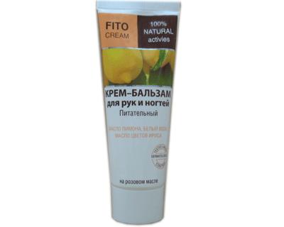 Hand and Nail Fito Cream-Balm with Lemon Oil White Wax Rose Oil