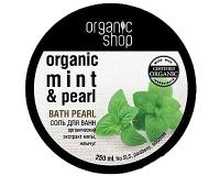 Baths Salt "Mint & Pearl" with Certified Organic Mint Extract
