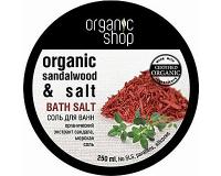 Baths Salt "Sandalwood" with Certified Organic Extract Sandalwood