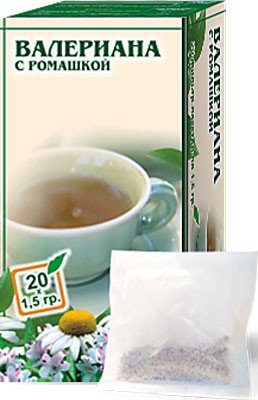 Altai Farm Herb Valerian (with Chamomile) Filter Packets #20/1.5 G