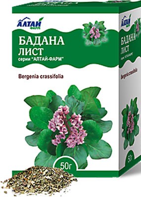 Altai Farm Herb Badan Leaves  50g