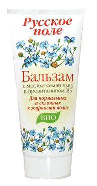 Balm for greasy hair series "Russian field" with flax seed oil and pro-vitamin B5 180ml