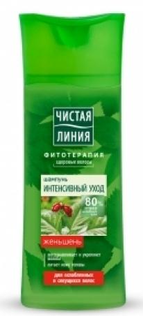 Shampoo "Intensive Care" in herbal broth with ginseng extract 250 ml